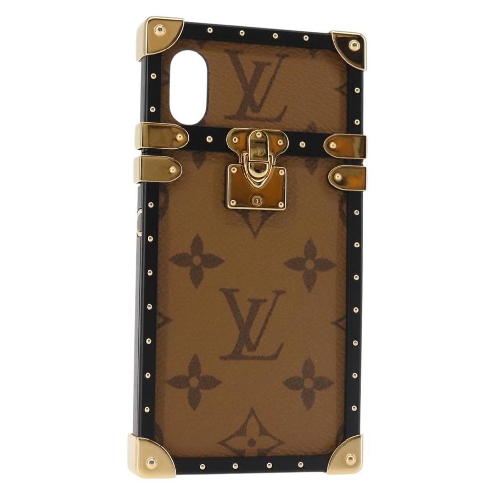 LOUIS VUITTON Reverse iPhoneX/iPhoneXS Eye Trunk iPhone Case M62619 Auth BA6432 - Picture 1 of 16